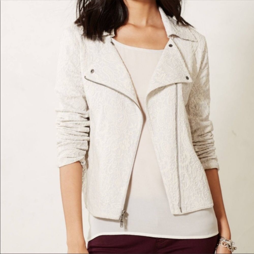 Anthropologie | Luddy Moto Floral Paisley Jacket